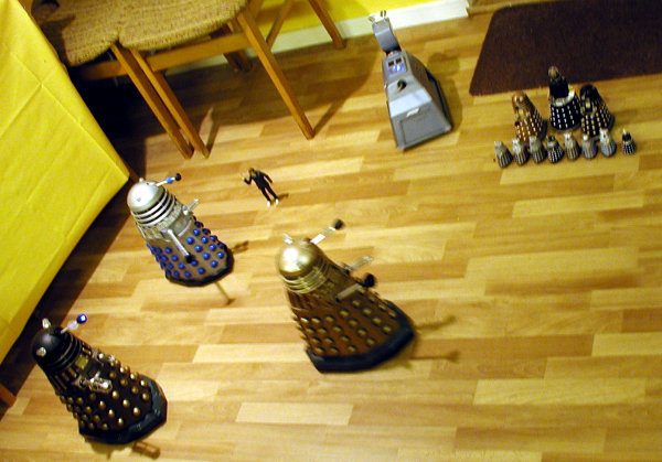 Dalek Vs. Dalek - K-9 crashes out!