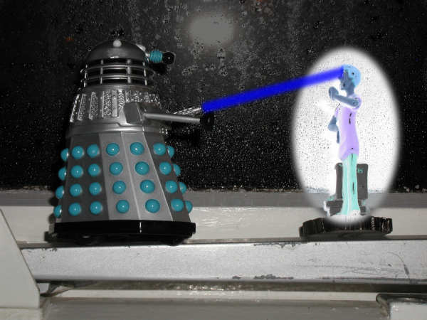Mr. Dalek exterminates Shaggy