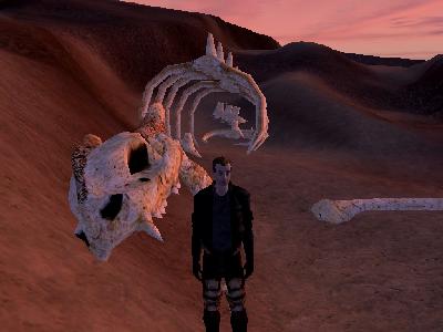 Star Wars Galaxies: Krayt Dragon skeleton